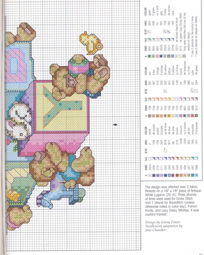 Schema punto croce Bears N Blocks 3