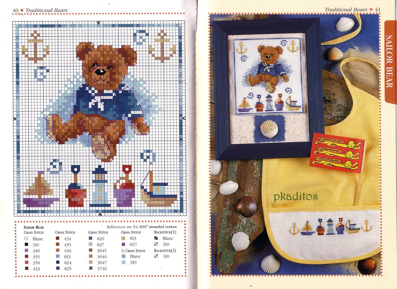 Schema punto croce Bears Seaside 25