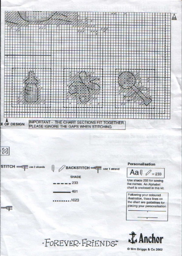 Schema punto croce Blank Birth Sampler 2