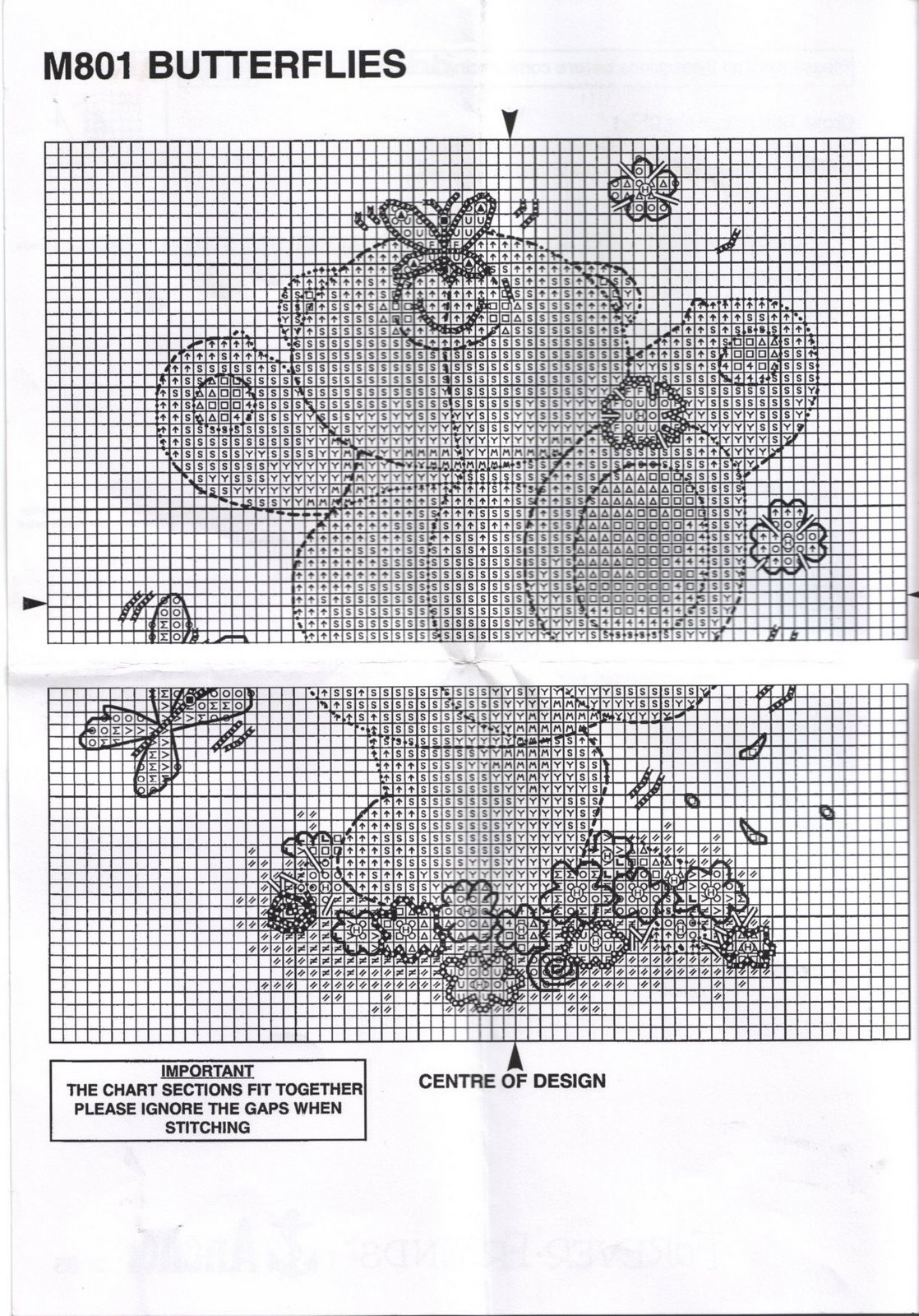 Schema punto croce Butterflies 2