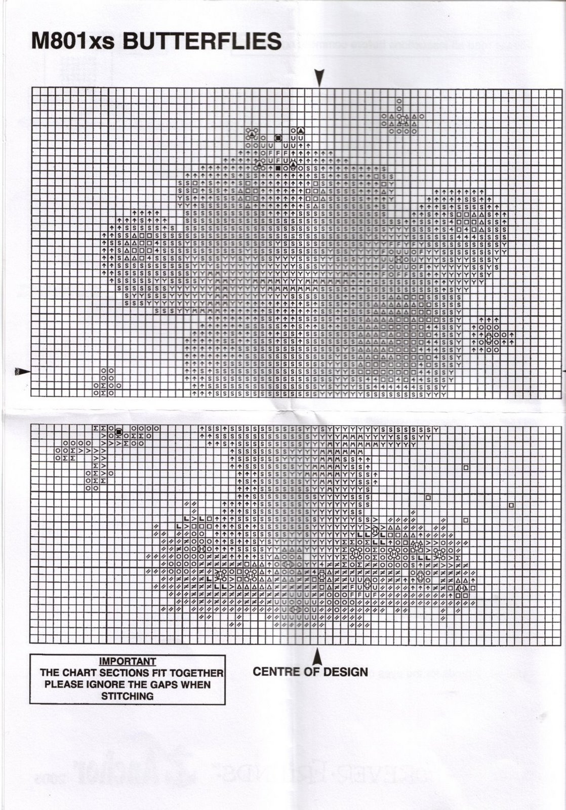 Schema punto croce Butterflies 3