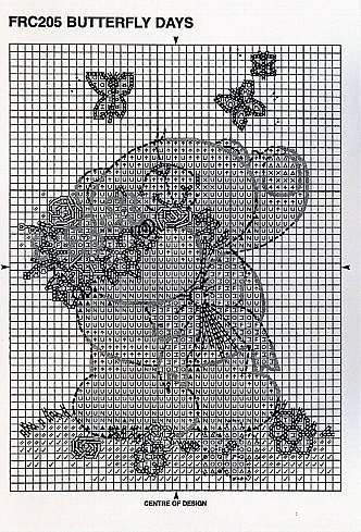 Schema punto croce Butterfly Day3