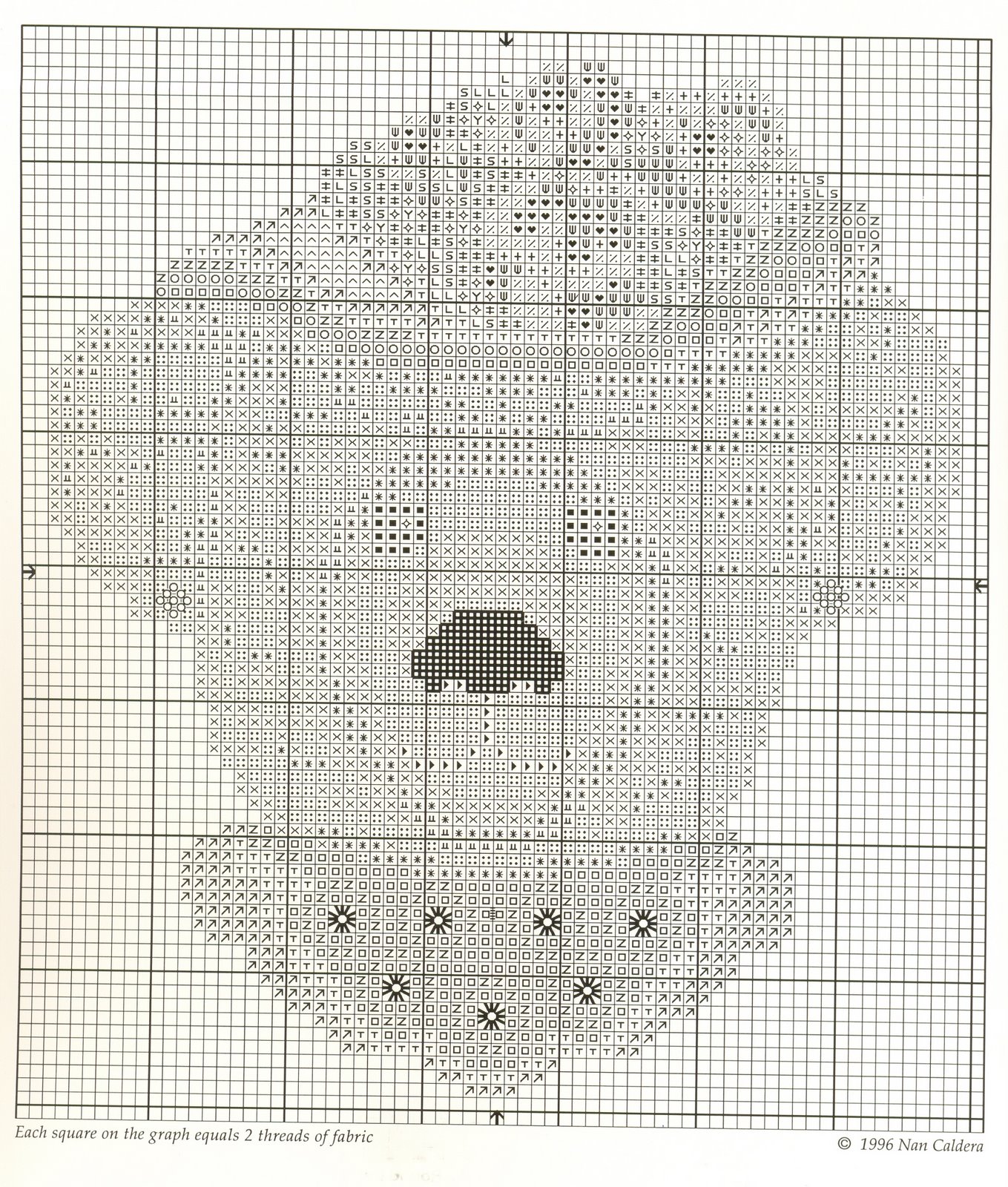 Schema punto croce Charlotte 2