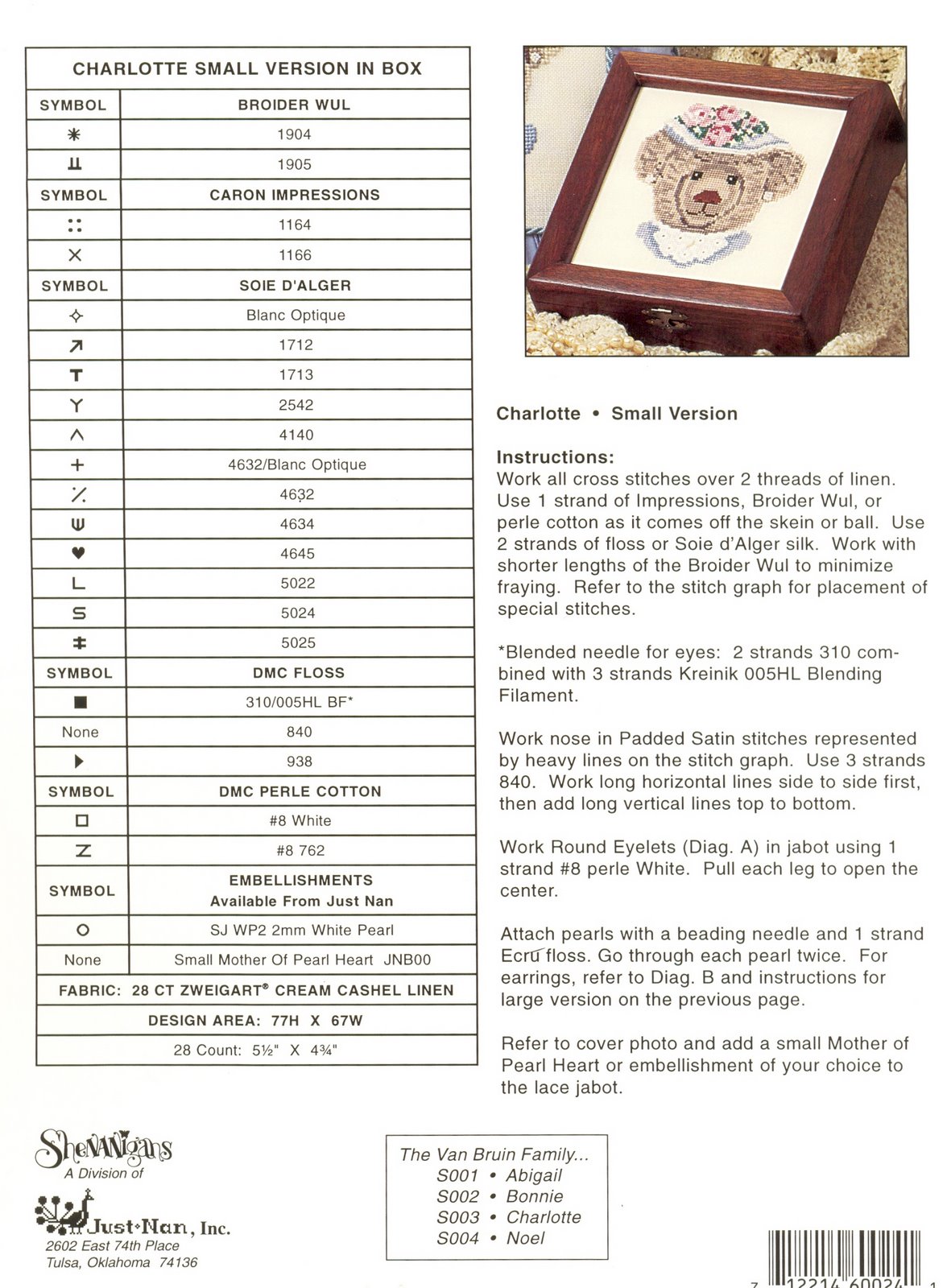 Schema punto croce Charlotte 4