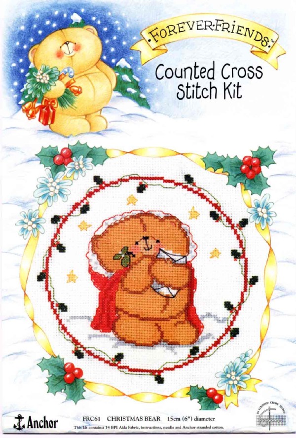 Schema punto croce Christmas Bear 1