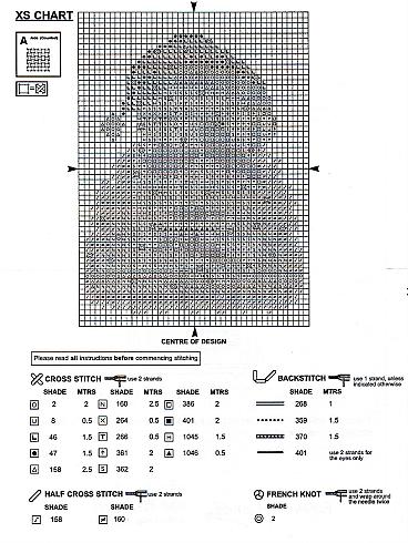 Schema punto croce Christmas Bear 16