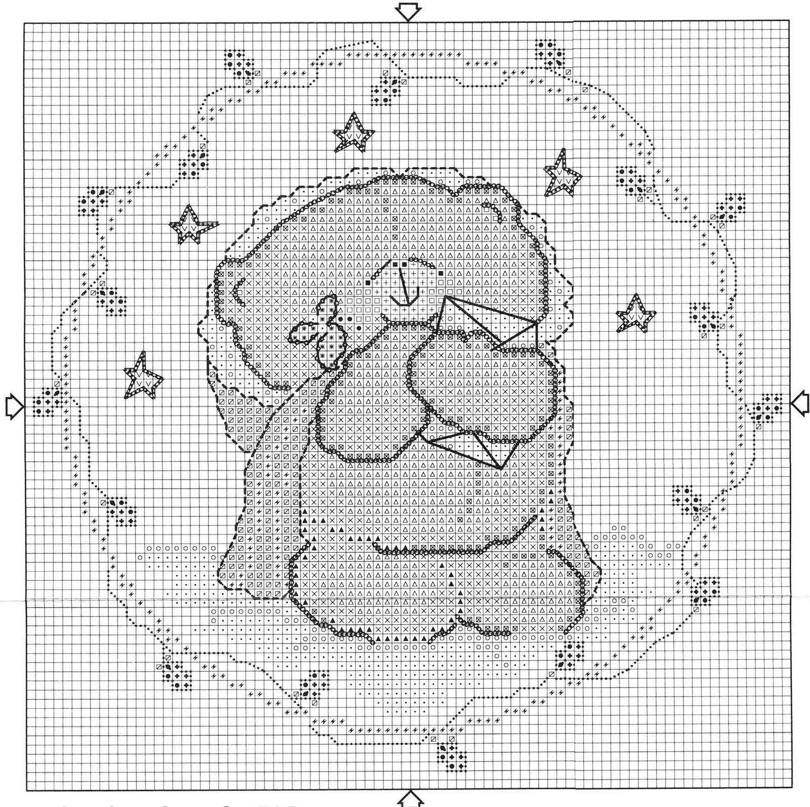 Schema punto croce Christmas Bear 2