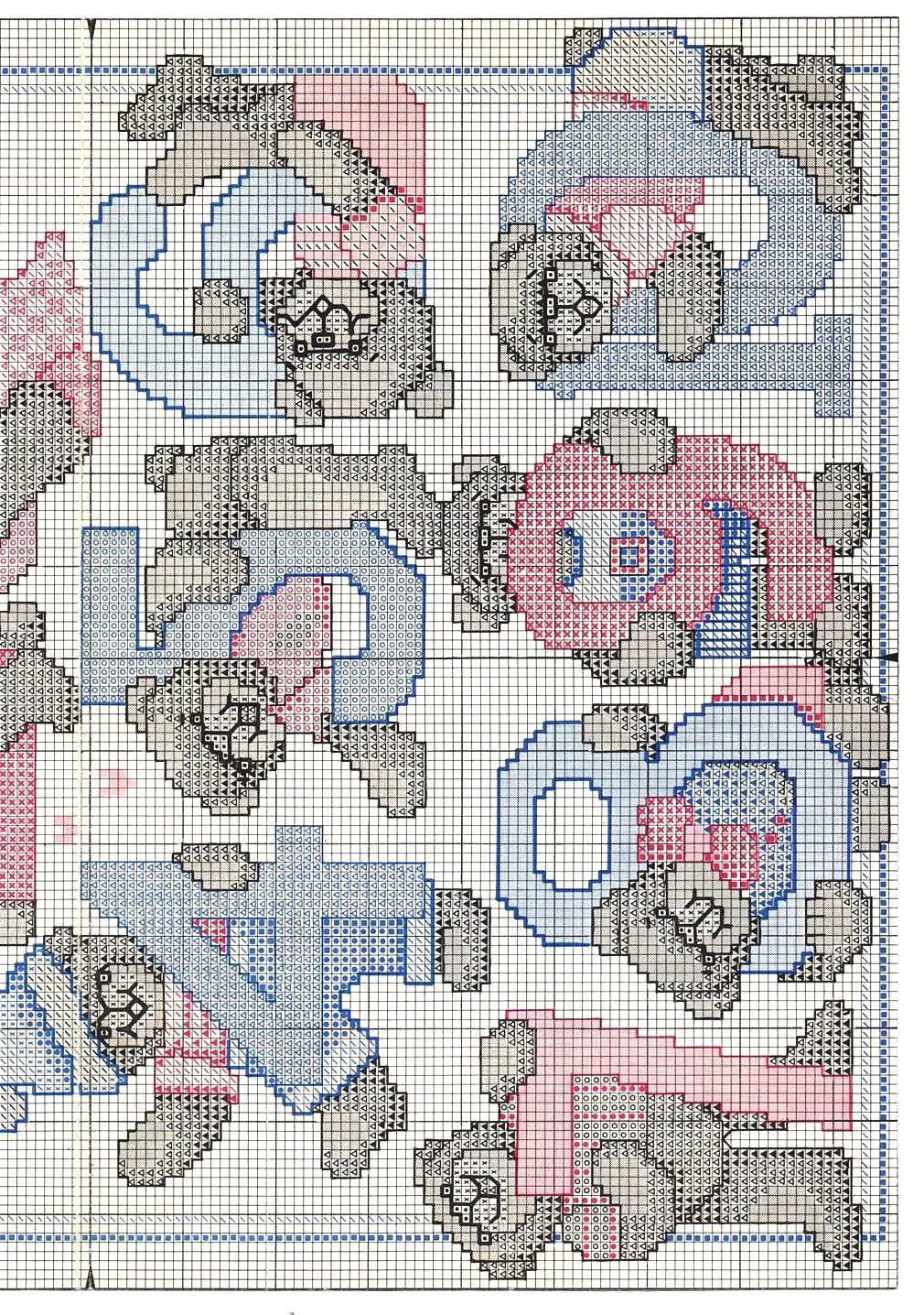 Schema punto croce Counting Bears 3