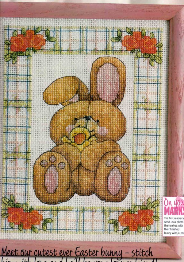 Schema punto croce Easter Bunny 1