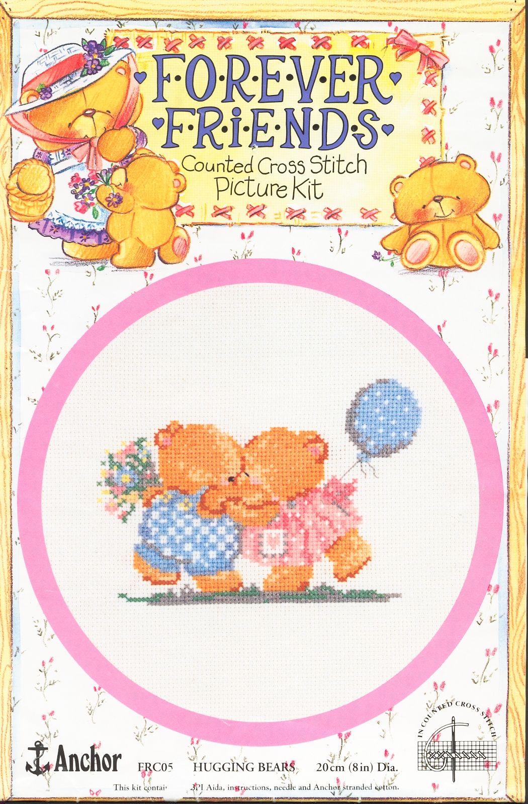 Schema punto croce Hugging Bears 1