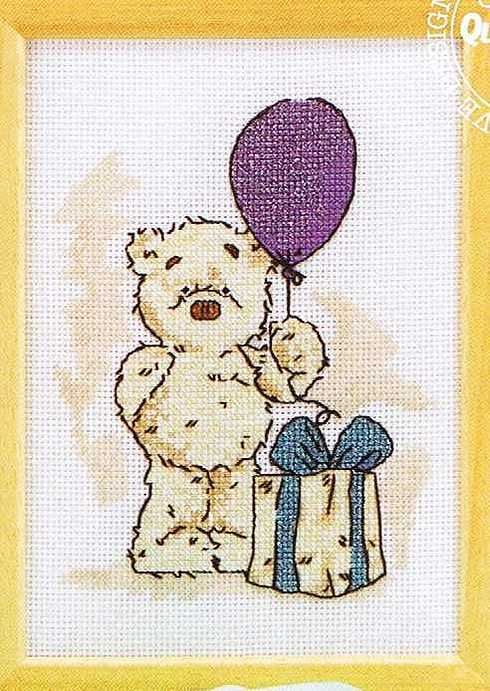 Schema punto croce Lickle Teddy Regalo1