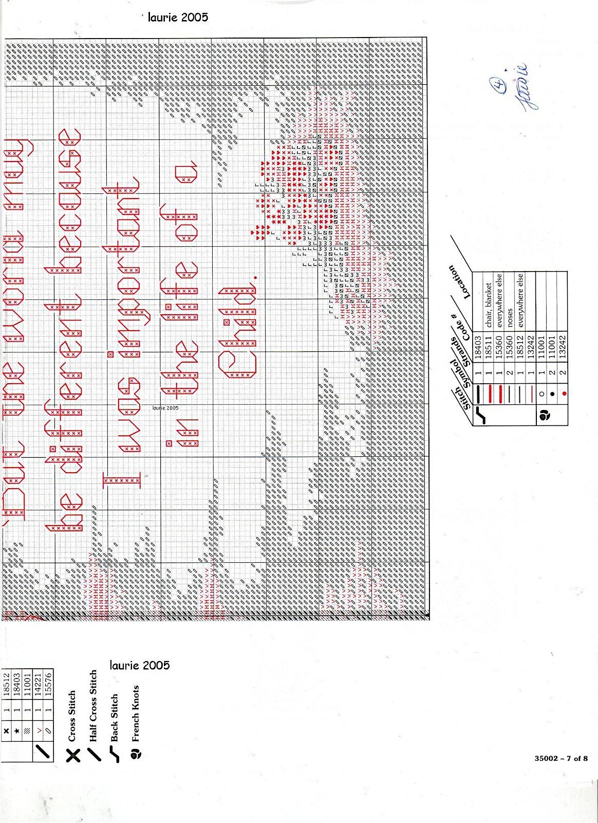 Schema punto croce Life Ofa Child 3