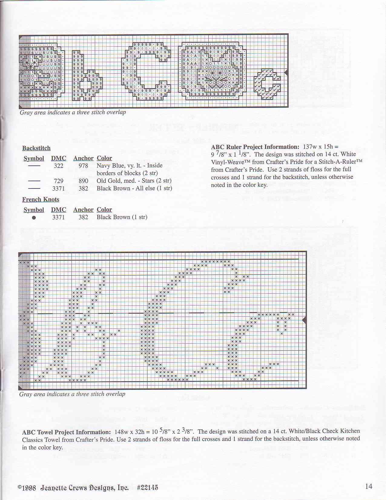 Schema punto croce Little Bear 15