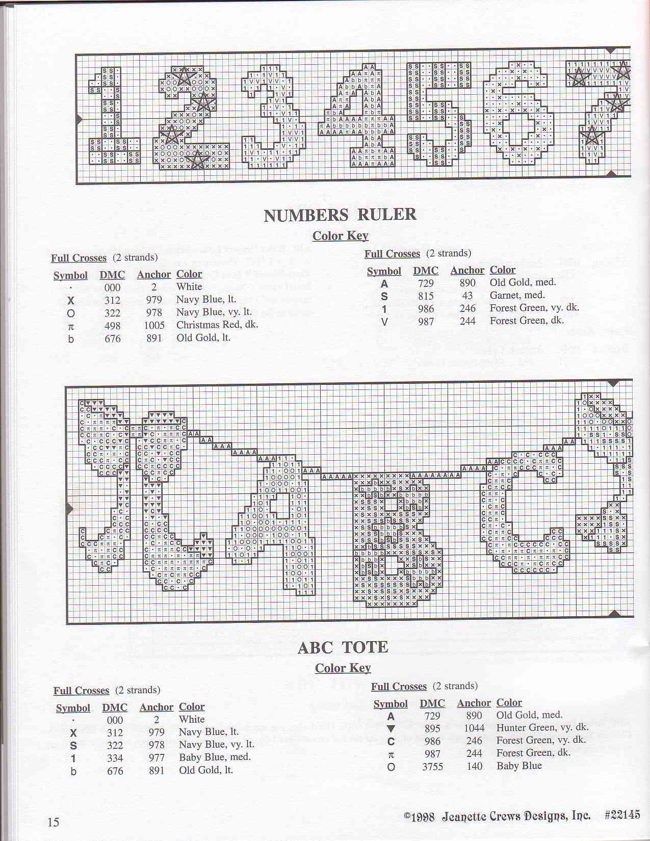 Schema punto croce Little Bear 16