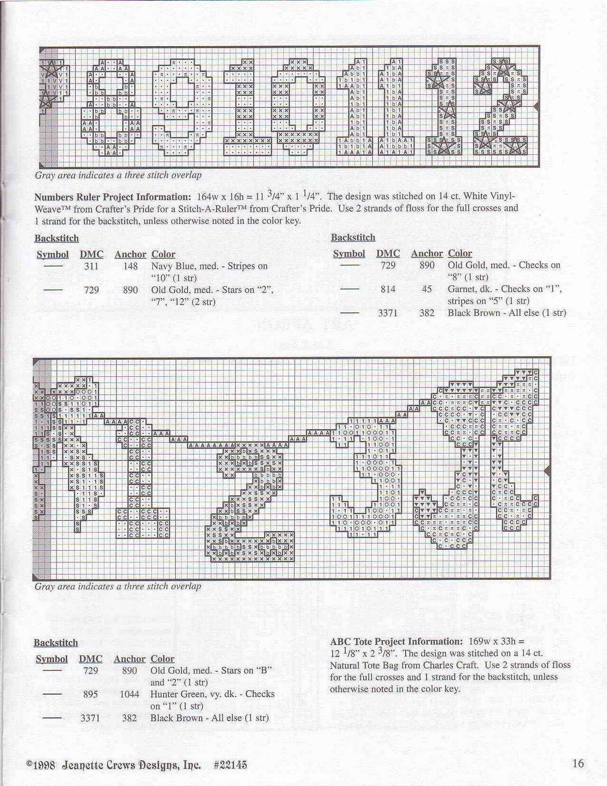 Schema punto croce Little Bear 17