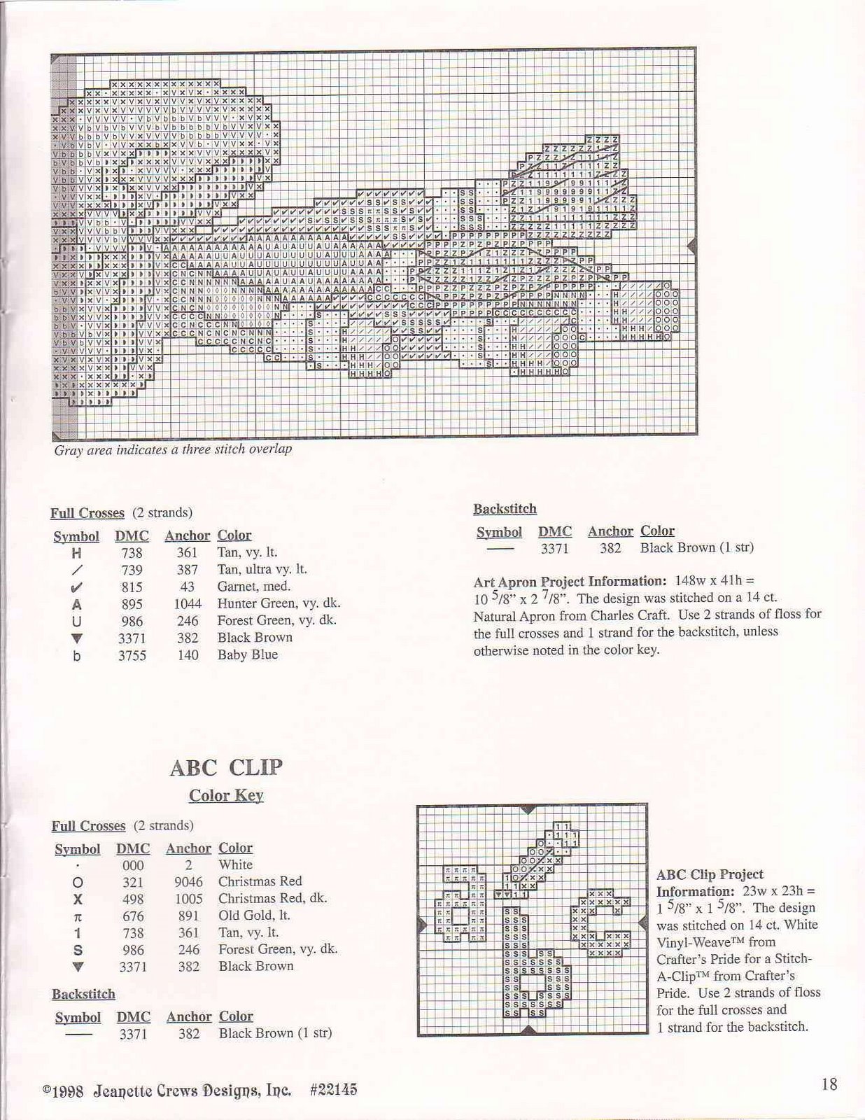 Schema punto croce Little Bear 19