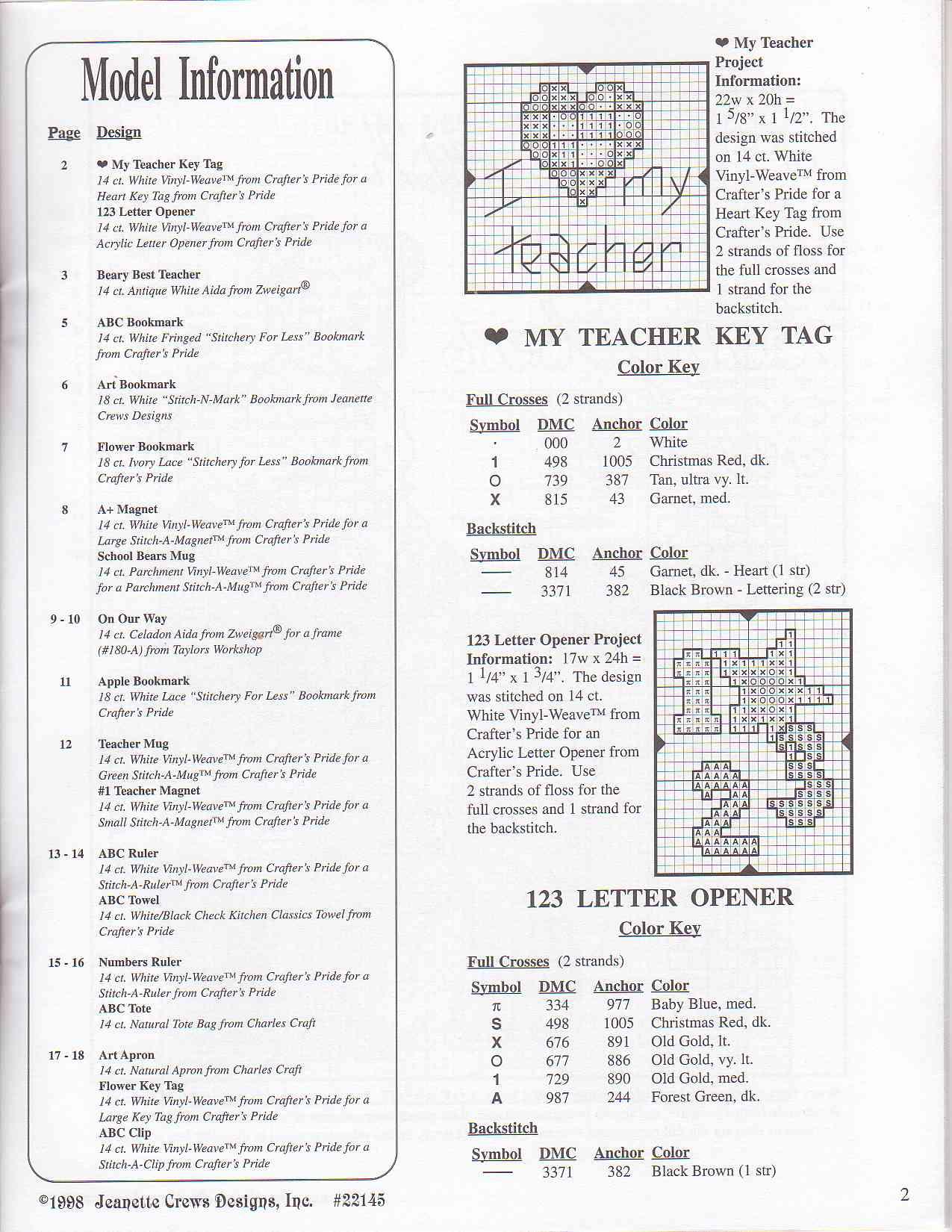 Schema punto croce Little Bear 3