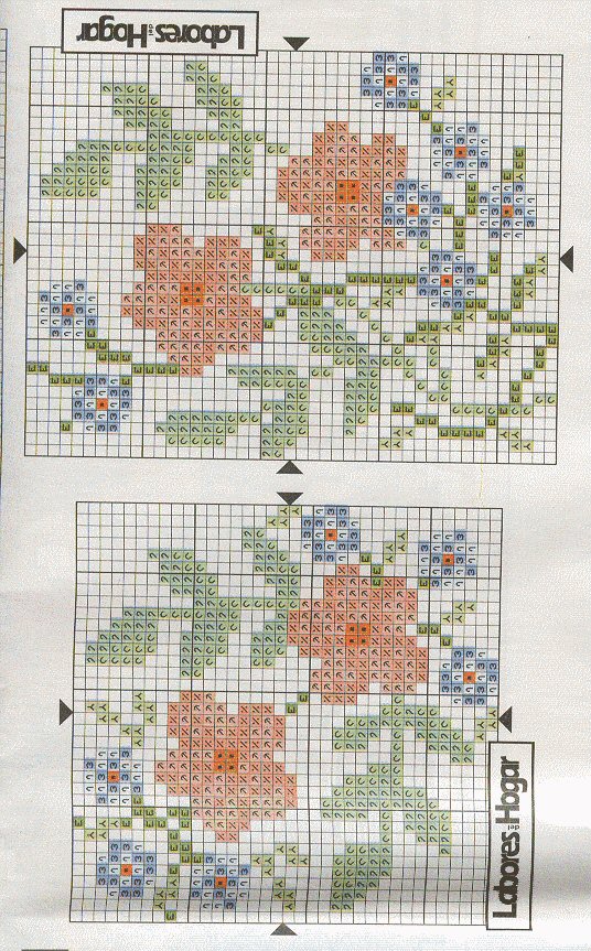 Schema punto croce Manta De Ositos 5