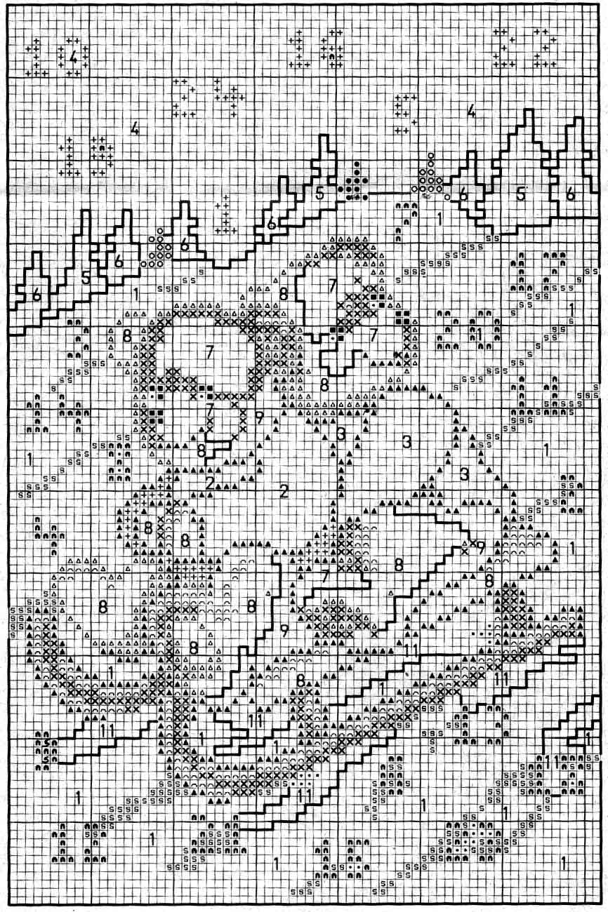 Schema punto croce Orsi Sulla Neve 3