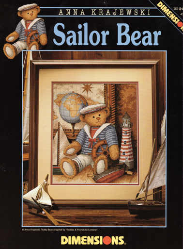 Schema punto croce Sailor Bear 1