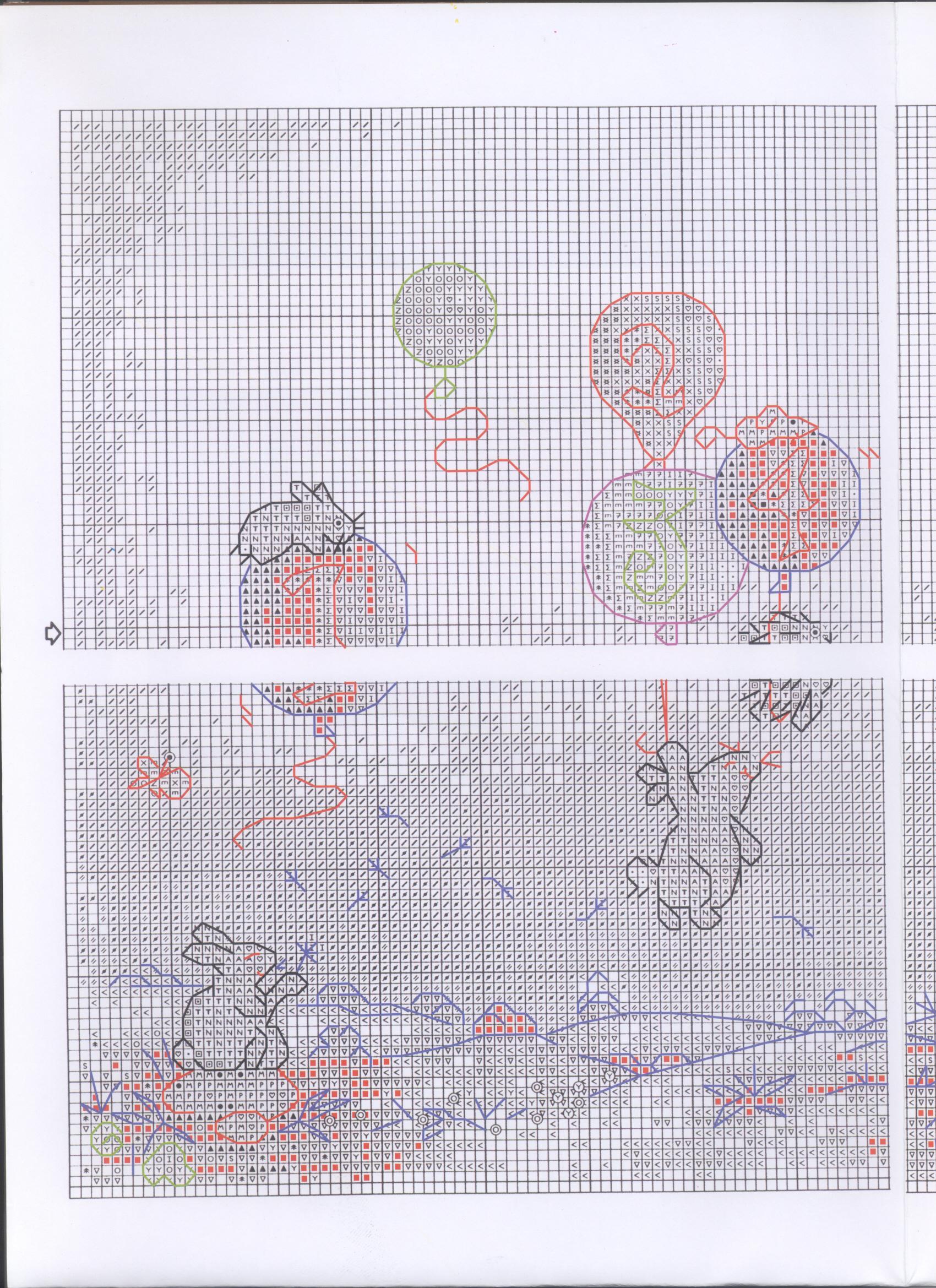 Schema punto croce Sampler Numeri 2