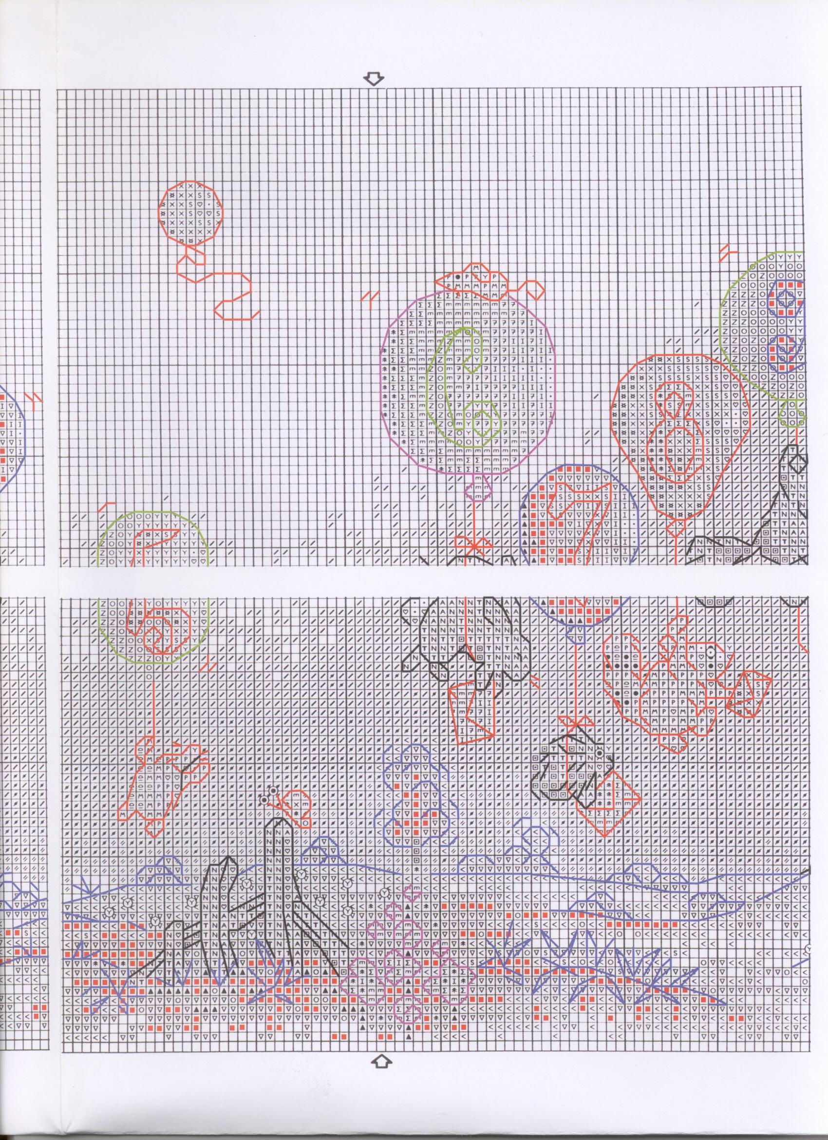 Schema punto croce Sampler Numeri 3