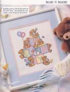 Schema punto croce Bears N Blocks 1