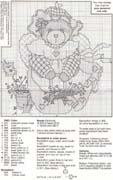 Schema punto croce Gardening Angel Flo 2