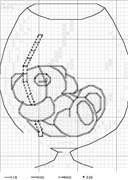 Schema punto croce Orso Nel Bicchiere 3