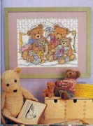 Schema punto croce Teddies 22