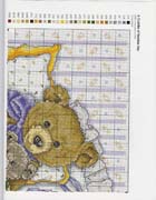 Schema punto croce Teddies 23