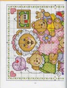 Schema punto croce Teddies 49