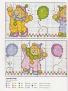 Schema punto croce Teddies 61