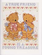 Schema punto croce Teddies 64