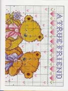 Schema punto croce Teddies 65