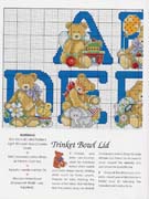 Schema punto croce Teddies 85