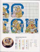 Schema punto croce Teddies 86