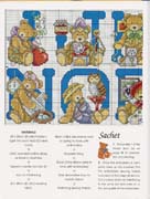 Schema punto croce Teddies 87