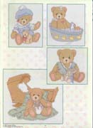 Schema punto croce Teddies Nursery 2