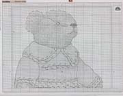 Schema punto croce Victorian Teddy 2