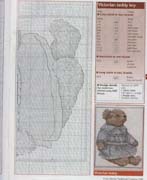 Schema punto croce Victorian Teddy 3