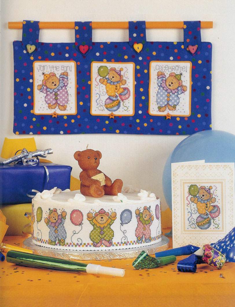 Schema punto croce Teddies 58