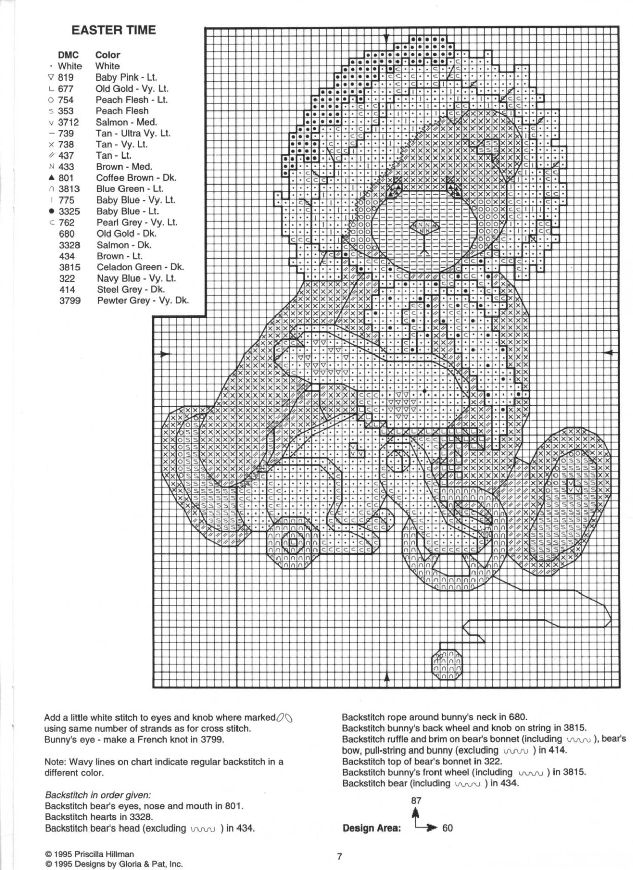 Schema punto croce Teddies For Holiday 5