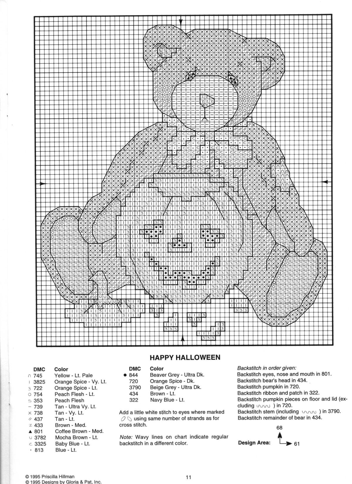 Schema punto croce Teddies For Holiday 9