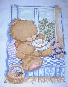 Schema punto croce Thread Bear 1