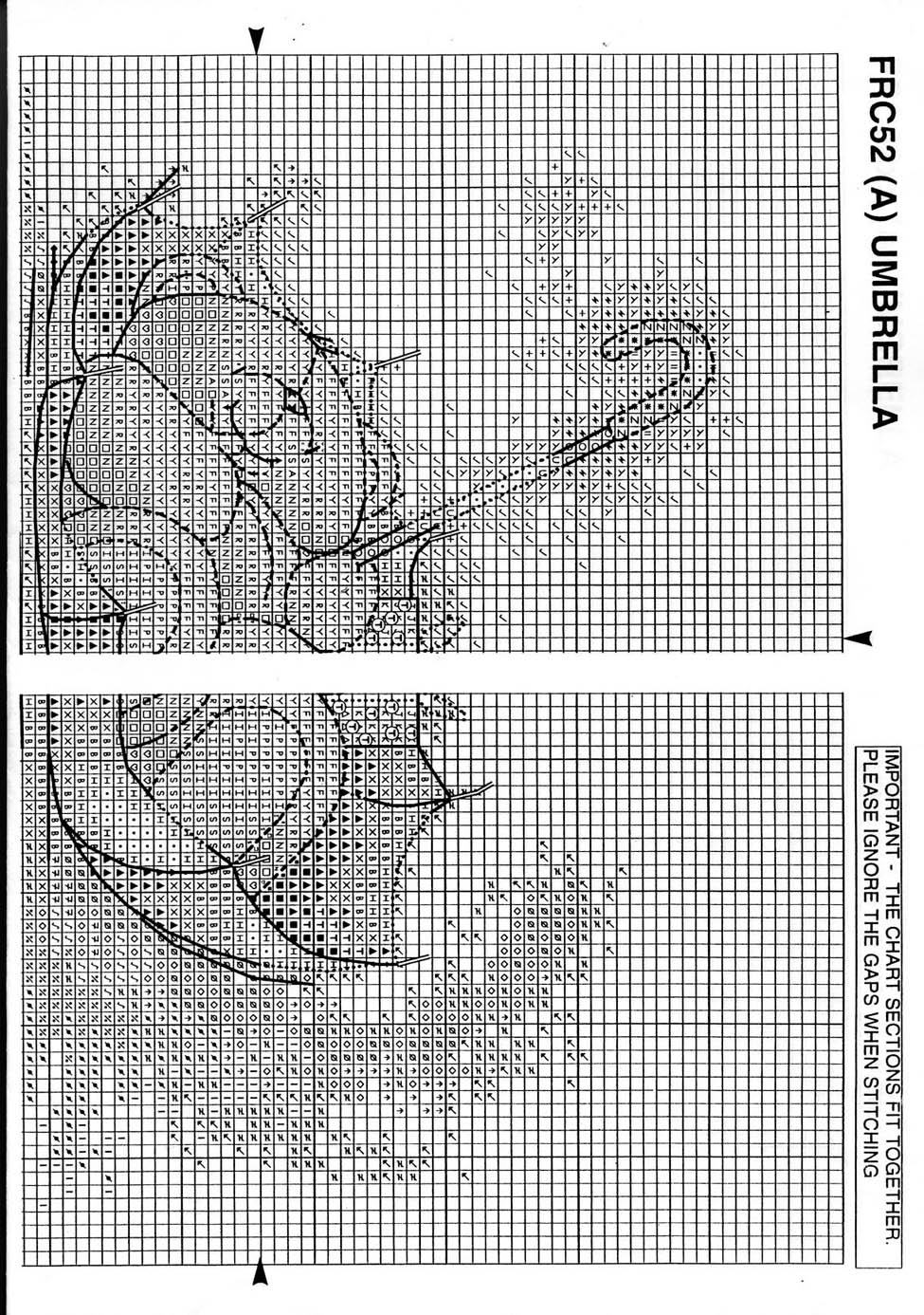 Schema punto croce Umbrella 2