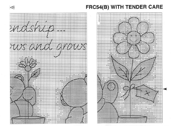 Schema punto croce With Tender Care 3