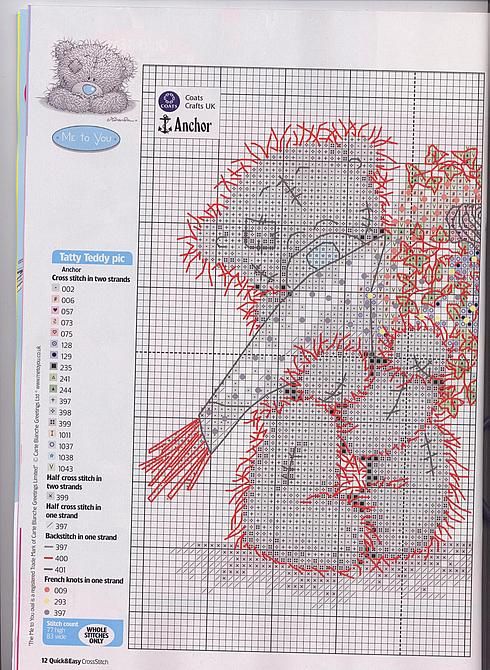 Schema punto croce Mazzo Di Fiori 2