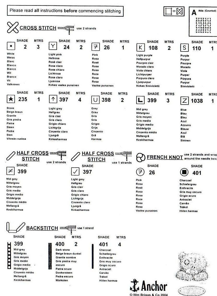 Schema punto croce Menina 2