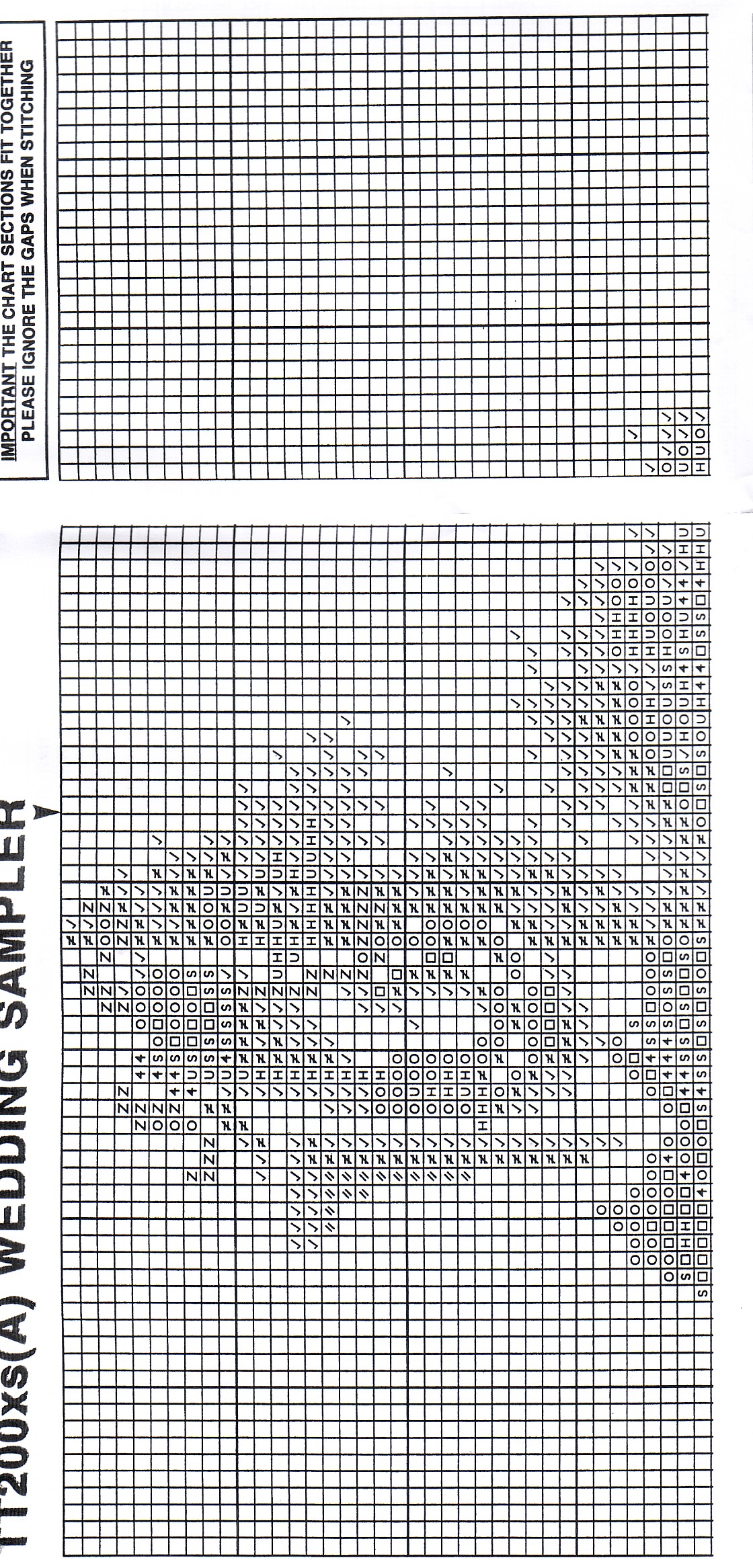 Schema punto croce Nozze 2